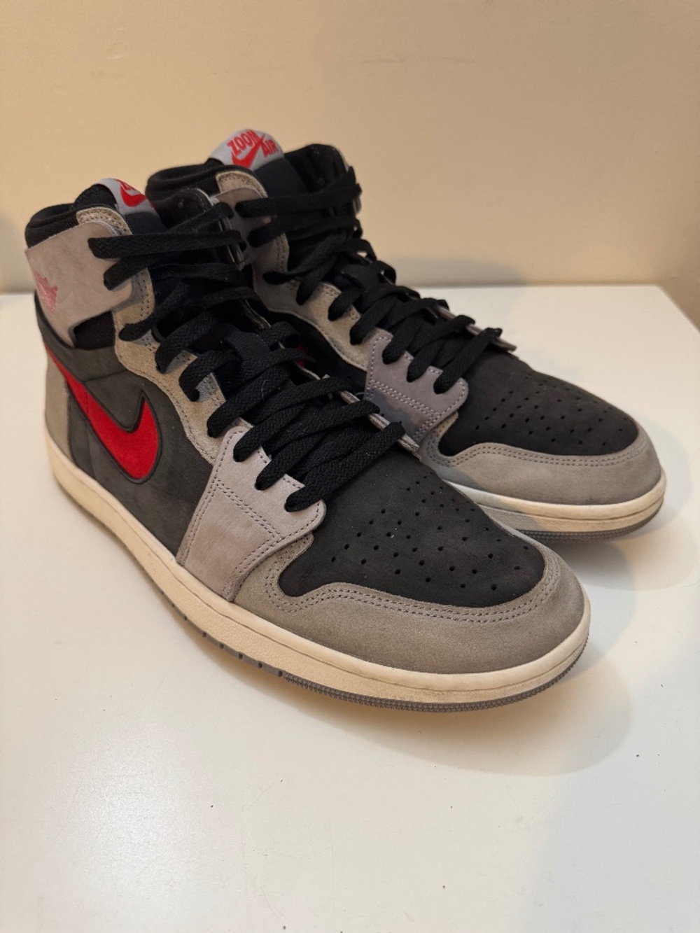 Air Jordan 1 High Zoom CMFT 2 Men's 11.5 DV1307-060 Cement Fire Red